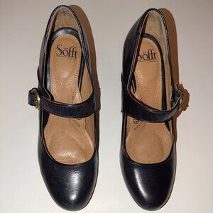 Söfft Premium Leather Mary Jane Pumps in Black – Size 10